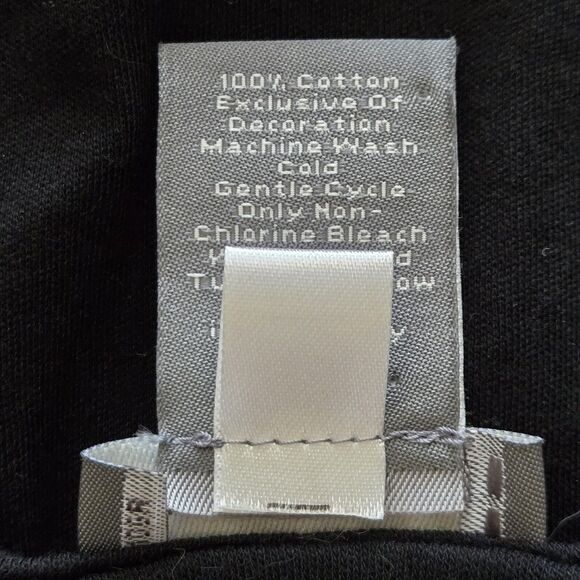 Ann Taylor Black Tunic Tank • White Floral Embroidery • Comfy Stretch • Size XL - Picture 8 of 9